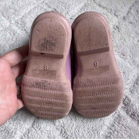 Adrienne Vittadini | Gavin-04T Pink Glitter rainboots | Size 8 - Picture 9 of 10